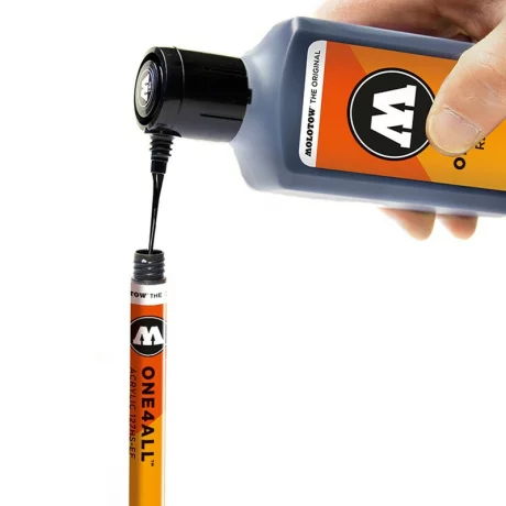 Marker acrilic Molotow ONE4ALL 127HS-EF 1 mm	signal black