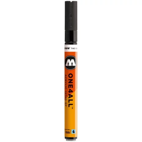 Marker acrilic Molotow ONE4ALL 127HS-EF 1 mm	signal black