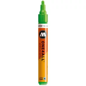 Marker acrilic Molotow ONE4ALL 227HS 4 mm neon green fluorescent 219