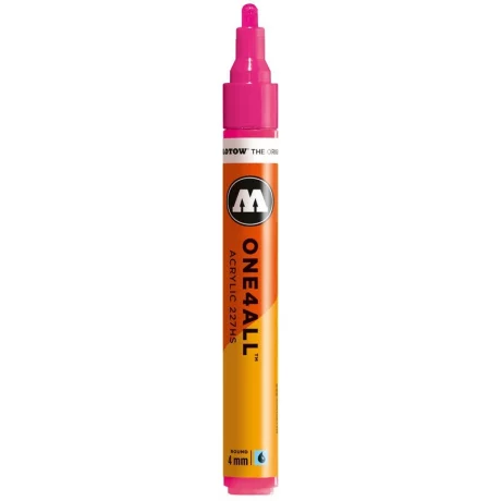 Marker acrilic Molotow ONE4ALL 227HS 4 mm neon pink fluorescent 217