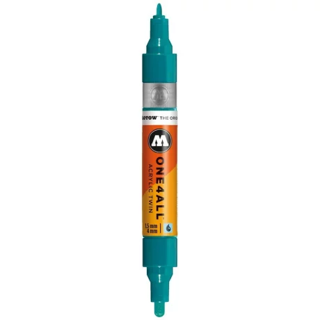 Marker Molotow ONE4ALL Acrylic Twin 1,5 – 4 mm lagoon blue