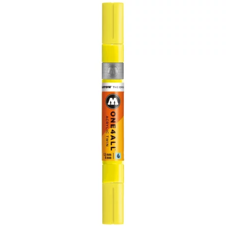 Marker Molotow ONE4ALL Acrylic Twin 1,5 – 4 mm neon yellow fluorescent
