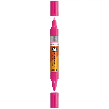 Marker Molotow ONE4ALL Acrylic Twin 1,5 – 4 mm neon pink fluorescent