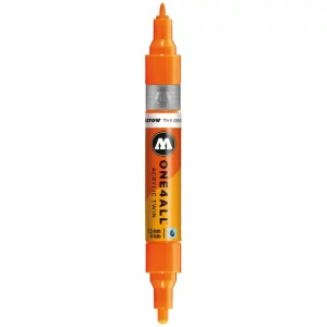 Marker Molotow ONE4ALL Acrylic Twin 1,5 – 4 mm neon orange fluorescent