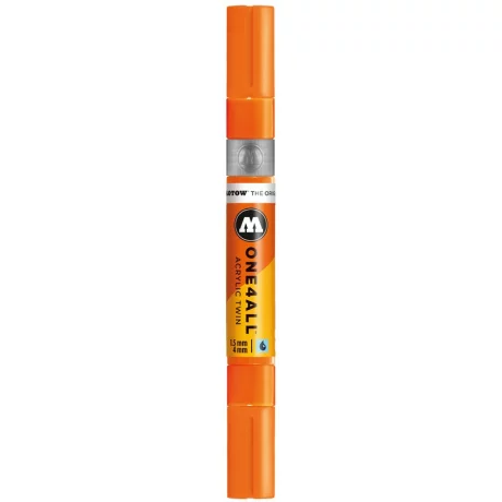 Marker Molotow ONE4ALL Acrylic Twin 1,5 – 4 mm neon orange fluorescent