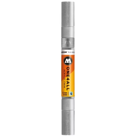 Marker Molotow ONE4ALL Acrylic Twin 1,5 – 4 mm  metallic silver