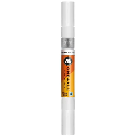 Marker Molotow ONE4ALL Acrylic Twin 1,5 – 4 mm signal white
