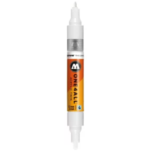 Marker Molotow ONE4ALL Acrylic Twin 1,5 – 4 mm signal white