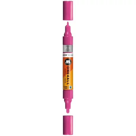 Marker Molotow ONE4ALL Acrylic Twin 1,5 – 4 mm magenta