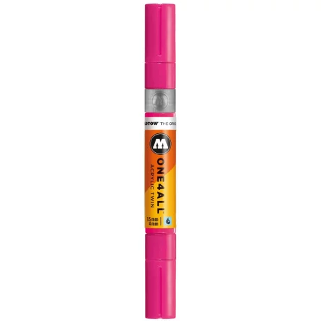 Marker Molotow ONE4ALL Acrylic Twin 1,5 – 4 mm neon pink fluorescent