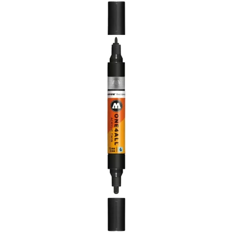 Marker Molotow ONE4ALL Acrylic Twin 1,5 – 4 mm signal black