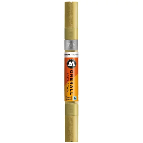 Marker Molotow ONE4ALL Acrylic Twin 1,5 – 4 mm metallic gold