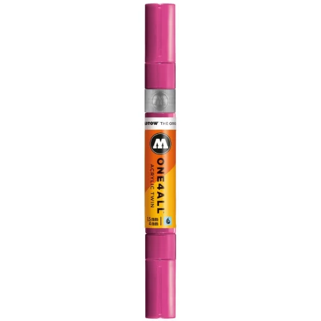 Marker Molotow ONE4ALL Acrylic Twin 1,5 – 4 mm magenta