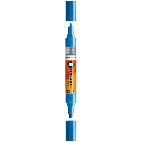 Marker Molotow ONE4ALL Acrylic Twin 1,5 – 4 mm metallic blue