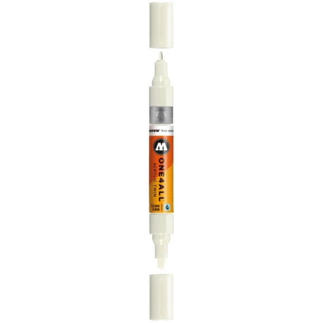Marker Molotow ONE4ALL Acrylic Twin 1,5 – 4 mm nature white