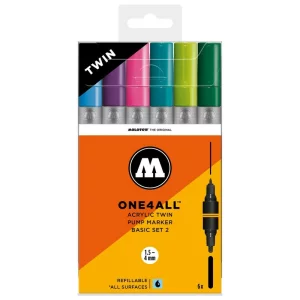 Markere Molotow ONE4ALL Acrylic Twin Basic 2