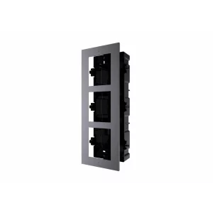PANOU frontal HIKVISION pt 3 module videointerfon modular Hikvision DS-KD-ACF3, montare incastrata, aluminiu, doza de plastic inclusa; &quot;DS-KD-ACF3&quot;