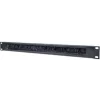 PANOU intrare cabluri INTELLINET, tip masca orizontala cu perii, 19 inch, 1U, negru, &quot;712767&quot;
