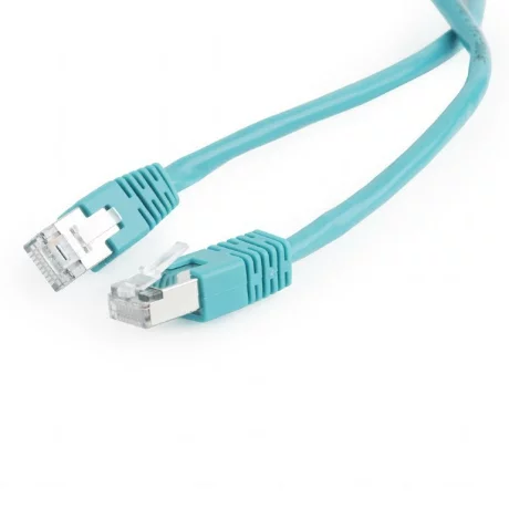 PATCH CORD FTP GEMBIRD Cat5e,  cupru-aluminiu,   0.5 m, verde, AWG26, ecranat &quot;PP22-0.5M/G&quot;