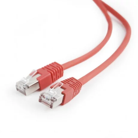 PATCH CORD FTP GEMBIRD Cat5e,  cupru-aluminiu,  1 m, rosu, AWG26, ecranat &quot;PP22-1M/R&quot;