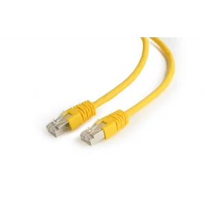 PATCH CORD FTP GEMBIRD Cat6,  cupru-aluminiu,   0.25 m, galben, AWG26, ecranat &quot;PP6-0.25M/Y&quot;