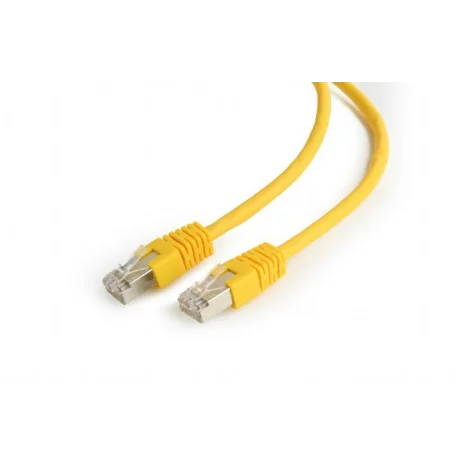 PATCH CORD FTP GEMBIRD Cat6,  cupru-aluminiu,   0.25 m, galben, AWG26, ecranat &quot;PP6-0.25M/Y&quot;