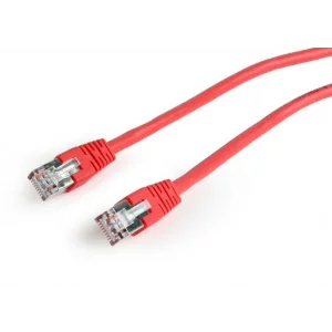 PATCH CORD FTP GEMBIRD Cat6,  cupru-aluminiu,   0.25 m, rosu, AWG26, ecranat &quot;PP6-0.25M/R&quot;