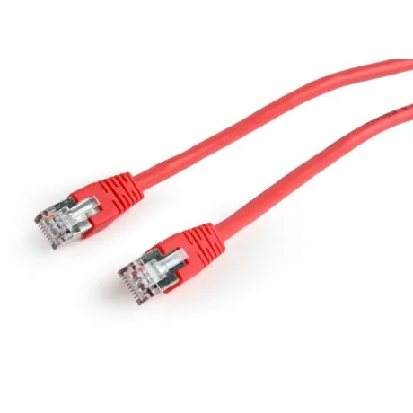 PATCH CORD FTP GEMBIRD Cat6,  cupru-aluminiu,   0.25 m, rosu, AWG26, ecranat &quot;PP6-0.25M/R&quot;