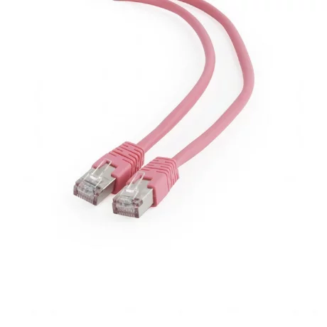 PATCH CORD FTP GEMBIRD Cat6,  cupru-aluminiu,   0.25 m, roz, AWG26, ecranat &quot;PP6-0.25M/RO&quot;