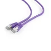 PATCH CORD FTP GEMBIRD Cat6,  cupru-aluminiu,   0.25 m, violet, AWG26, ecranat &quot;PP6-0.25M/V&quot;