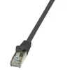 PATCH CORD FTP LOGILINK Cat5e,  cupru-aluminiu,   0.25 m, negru, AWG26, ecranat &quot;CP1013S&quot;