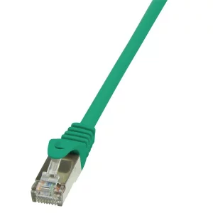 PATCH CORD FTP LOGILINK Cat5e,  cupru-aluminiu,   0.25 m, verde, AWG26, ecranat &quot;CP1015S&quot;
