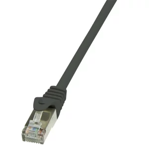 PATCH CORD FTP LOGILINK Cat5e,  cupru-aluminiu,   0.5 m, negru, AWG26, ecranat &quot;CP1023S&quot;