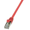 PATCH CORD FTP LOGILINK Cat5e,  cupru-aluminiu,   0.5 m, rosu, AWG26, ecranat CP1024S