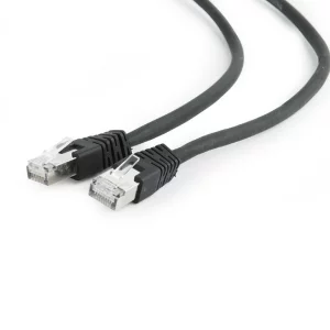 PATCH CORD S/FTP GEMBIRD Cat6a, LSZH, cupru,  5 m, negru, AWG27, dublu ecranat &quot;PP6A-LSZHCU-BK-5M&quot;