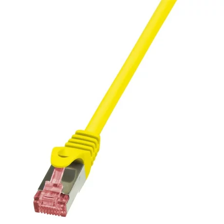 PATCH CORD S/FTP LOGILINK Cat6, LSZH, cupru,   0.25 m, galben, AWG27, dublu ecranat &quot;CQ2017S&quot;