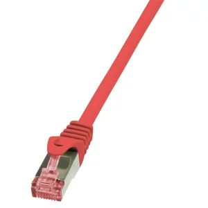 PATCH CORD S/FTP LOGILINK Cat6, LSZH, cupru, 10 m, rosu, AWG27, dublu ecranat &quot;CQ2094S&quot;