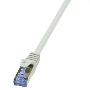 PATCH CORD S/FTP LOGILINK Cat6a, LSZH, cupru,   0.25 m, gri, AWG26, dublu ecranat &quot;CQ3012S&quot;