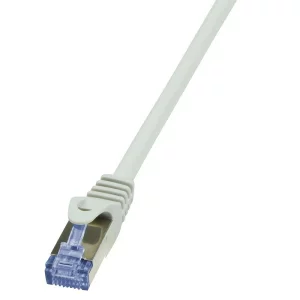 PATCH CORD S/FTP LOGILINK Cat6a, LSZH, cupru,   0.5 m, gri, AWG26, dublu ecranat &quot;CQ3022S&quot;