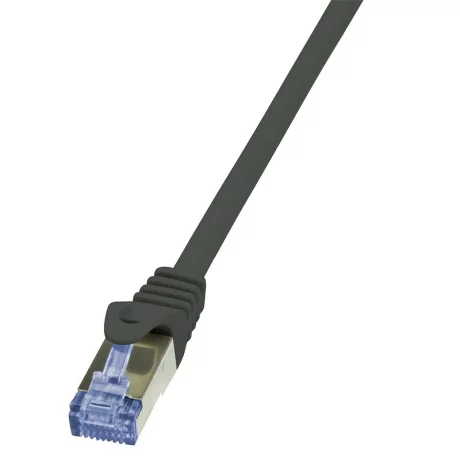 PATCH CORD S/FTP LOGILINK Cat6a, LSZH, cupru,  1 m, negru, AWG26, dublu ecranat &quot;CQ3033S&quot;