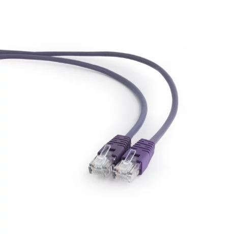 PATCH CORD  UTP GEMBIRD Cat5e,  cupru-aluminiu,   0.25 m, violet, AWG26,  &quot;PP12-0.25M/V&quot;