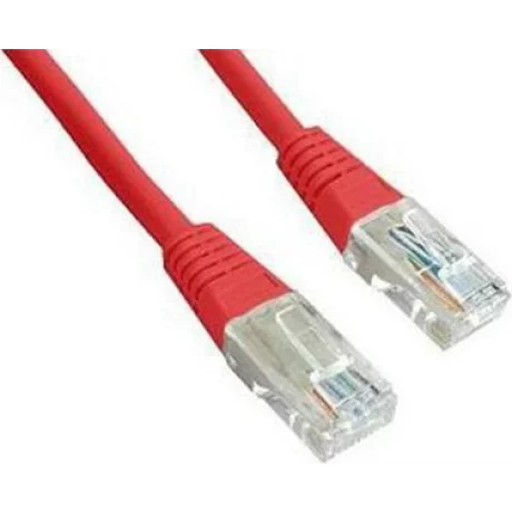 PATCH CORD  UTP GEMBIRD Cat5e,  cupru-aluminiu,   0.5 m, rosu, AWG26,  &quot;PP12-0.5M/R&quot;