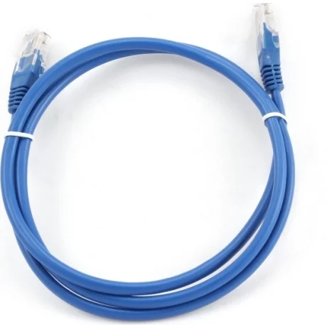 PATCH CORD  UTP GEMBIRD Cat5e,  cupru-aluminiu,  1 m, albastru, AWG26,  &quot;PP12-1M/B&quot;