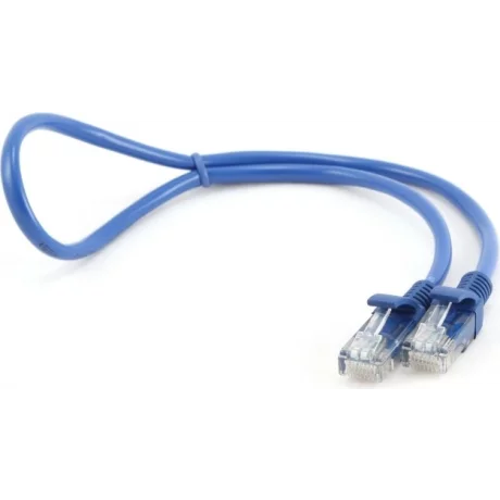 PATCH CORD  UTP GEMBIRD Cat5e,  cupru-aluminiu,  1 m, albastru, AWG26,  &quot;PP12-1M/B&quot;