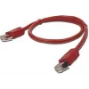 PATCH CORD  UTP GEMBIRD Cat5e,  cupru-aluminiu,  1 m, rosu, AWG26,  &quot;PP12-1M/R&quot;