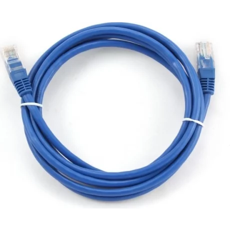 PATCH CORD  UTP GEMBIRD Cat5e,  cupru-aluminiu,  2 m, albastru, AWG26,  &quot;PP12-2M/B&quot;