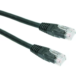 PATCH CORD  UTP GEMBIRD Cat5e,  cupru-aluminiu,  2 m, negru, AWG26,  &quot;PP12-2M/BK&quot;