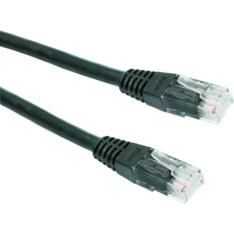 PATCH CORD  UTP GEMBIRD Cat5e,  cupru-aluminiu,  2 m, negru, AWG26,  &quot;PP12-2M/BK&quot;