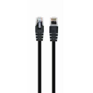 PATCH CORD  UTP GEMBIRD Cat6,  cupru-aluminiu,  1 m, negru, AWG26,  &quot;PP6U-1M/BK&quot;