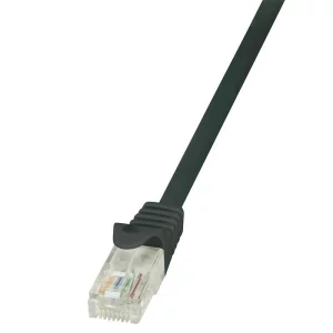 PATCH CORD  UTP LOGILINK Cat5e,  cupru-aluminiu,   0.25 m, negru, AWG26,  &quot;CP1013U&quot;